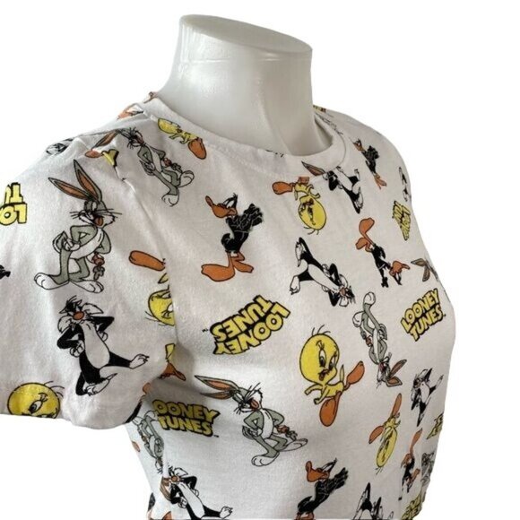 Looney Tunes Tee Bugs Bunny Tweety Bird Sylvester Cat Shirt Size S - Picture 4 of 9